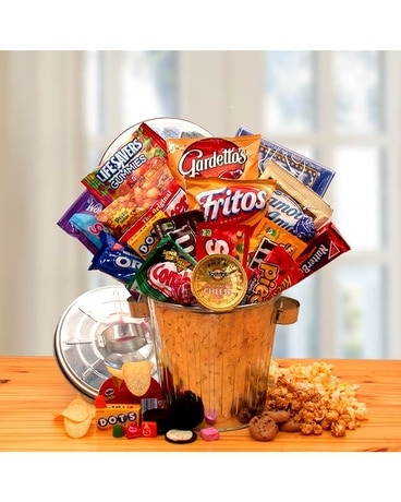Snack Survival Gift Can Gift Basket