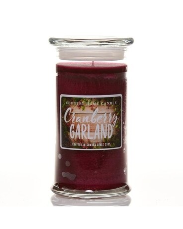 Cranberry Garland Jar Candle