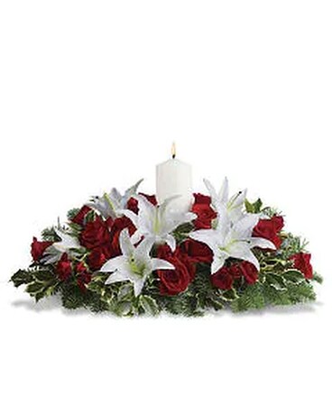 White Christmas Flower Arrangement