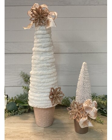 Rose Gold Snowflake Trees Gifts