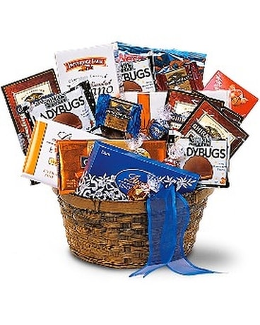 Chocolate Lover's Basket Basket Arrangement