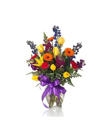 Buds and Blooms Bright Blooms Flower Arrangement