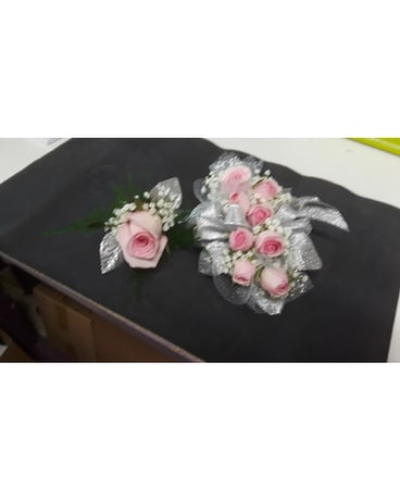 Corsages And Boutonniere Flower Arrangement