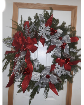 Christmas Wreath Flower Arrangement