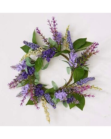 PURPLE / LAVENDER CANDLE RING WREATH Custom product