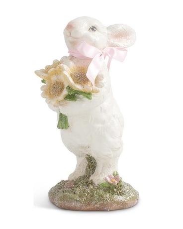 GLITTERY BUNNY PINK BOW & DASIES Custom product