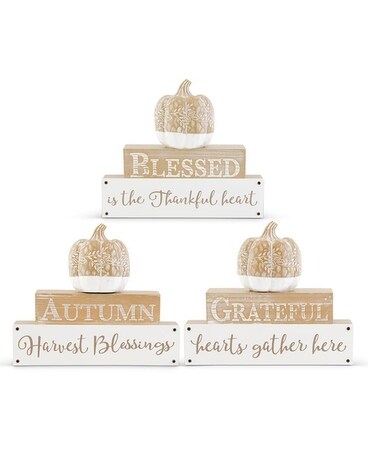 INSPIRATIONAL MESSAGE HARVEST BLOCKS Custom product