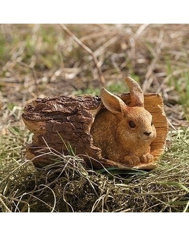 BUNNY IN TIMBER LOG HIDING Custom product