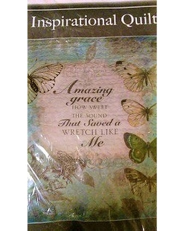 AMAZING GRACE INSPIRATIONAL QUILT BLANKET Custom product