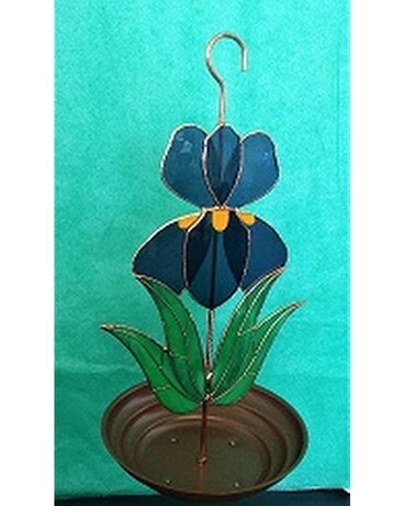 Iris Stained Glass Bird Feeder In Bay City Mi Keit S Flowers
