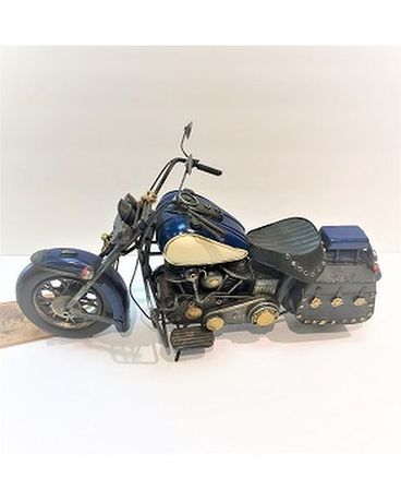 BLUE AND WHITE MOTORCYCLE Custom product