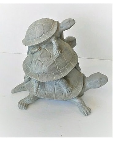 STACKED TURTLES Flower Arrangement