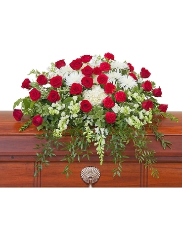 Enduring Strength Casket Spray Flower Arrangement