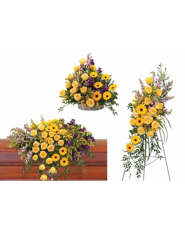 Vivid Memories Trio Flower Arrangement