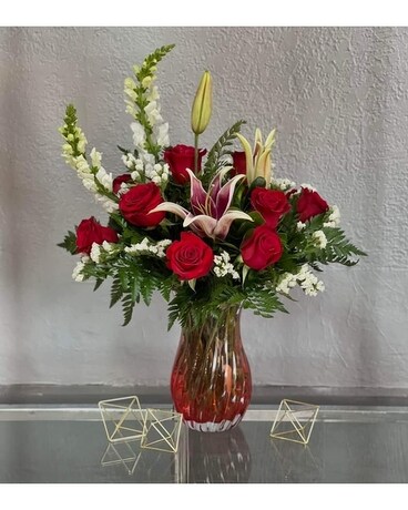 A Premium Dozen Roses Flower Arrangement