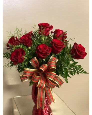Christmas Roses Flower Arrangement