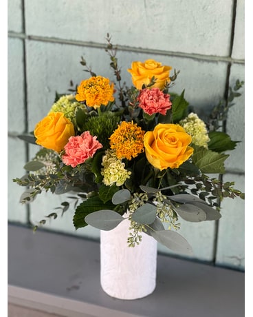 Citrus Morning Flower Arrangement