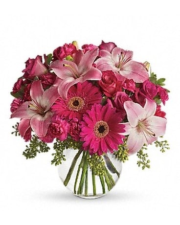 A Little Pink Me Up Flower Arrangement