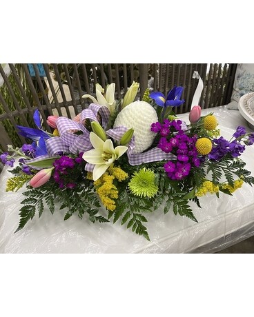 Low Easter Centerpiece Flower Arrangement