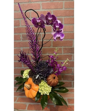 Pumpkin Style Flower Arrangement