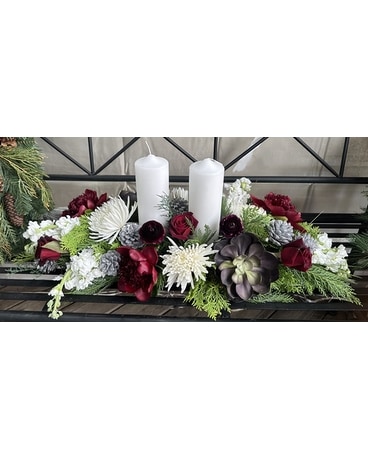 Regal Christmas Flower Arrangement