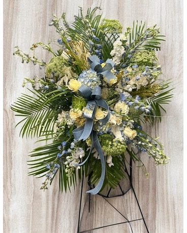 Graceful Remembrance Standing Spray in Naples FL - Driftwood