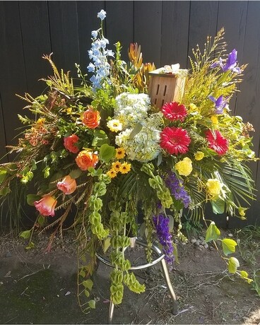 Master Gardener Casket Spray Funeral Casket Spray Flowers