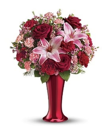 Red Hot Bouquet Flower Arrangement