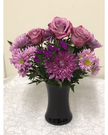 Purple Passion Flower Arrangement