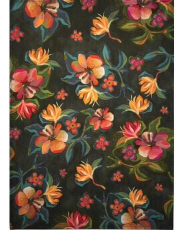 Moody Flowers Tea Towel Flower Arrangement