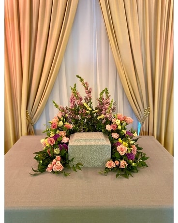 Urn Adornment Funeral Arrangement