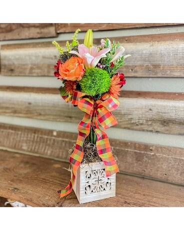 Queen's Tea Topiary Flower Arrangement