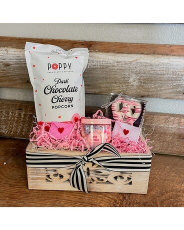 Candy club basket size,  inches height and  inches wide.