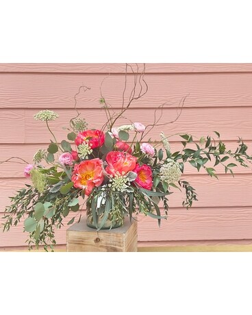Half Dozen Peonies- Lindale Floral Original Flower Arrangement
