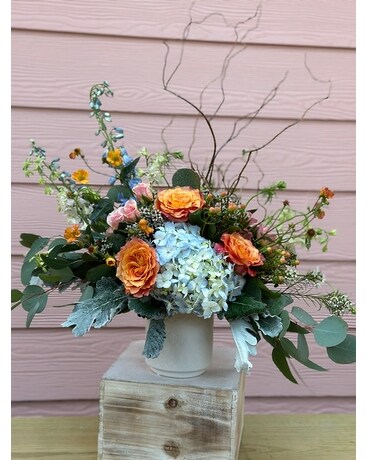 Modern Blue Flower Arrangement