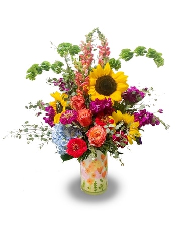 Tall & Showy Bright Colorful Mixed Bouquet Flower Arrangement