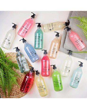 Simplified Apothecary Pump Hand Soap Flower Arrangement