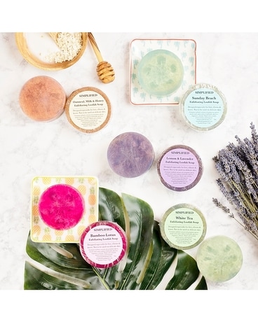 Simplified Exfoliating Loofah Soap Flower Arrangement