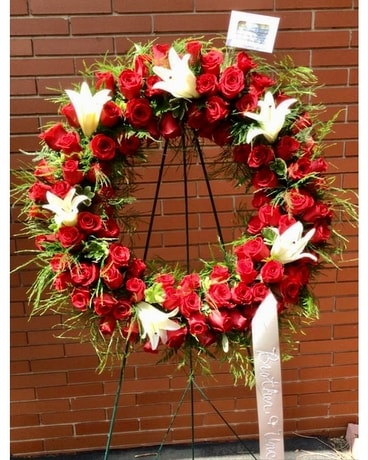Standing Sprays & Wreaths (call for inquiries) Funeral Arrangement