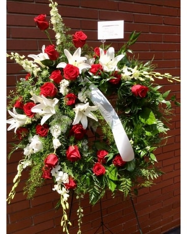 Standing Sprays & Wreaths (call for inquiries) Funeral Arrangement