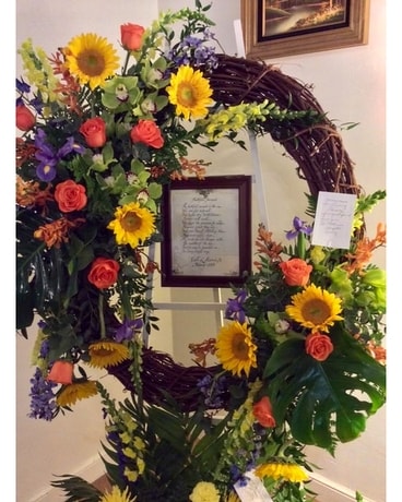 Standing Sprays & Wreaths  (call for inquiries) Funeral Arrangement