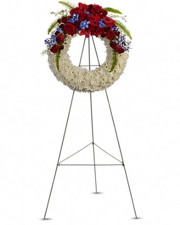 Reflections Of Glory Wreath - 18 inch Flower Arrangement