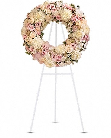 Peace Eternal Wreath - 18 inch Flower Arrangement