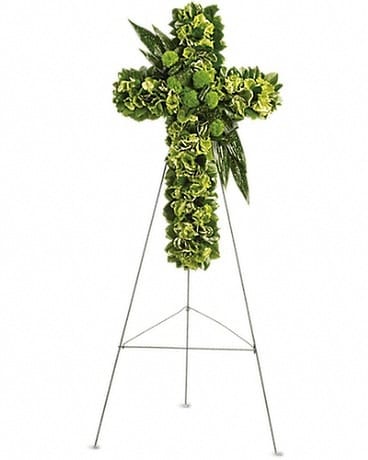 Garden Cross - 30 inch Flower Arrangement