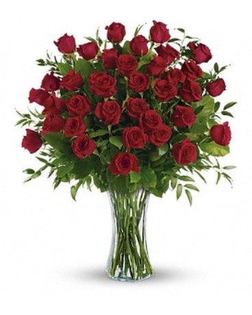 Breathtaking Beauty - 3 Dozen Long Stemmed Roses Flower Arrangement