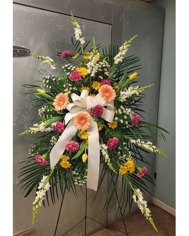 FNM Sympathy Spray Flower Arrangement