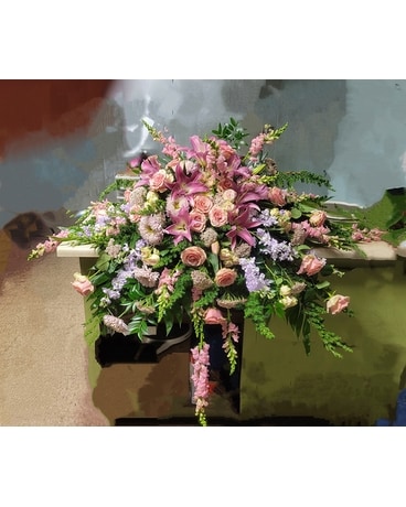 FNM Sympathy Funeral Casket Spray Flowers