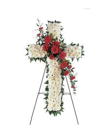 Hope And Honor Cross Funeral Arrangement