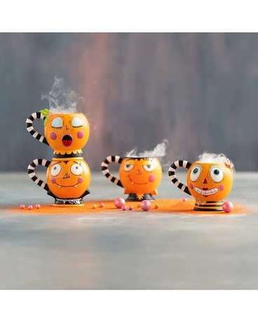 Glitterville Pumpkin Mugs Set of 4 Custom product
