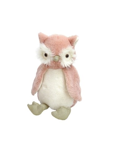 Mon Ami, Pink Owl Plush Toy Flower Arrangement